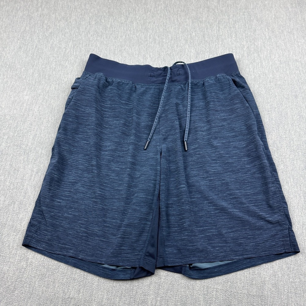 Lululemon Shorts Mens Large Blue‎ T.H.E. Linerless Drawstring Training Running